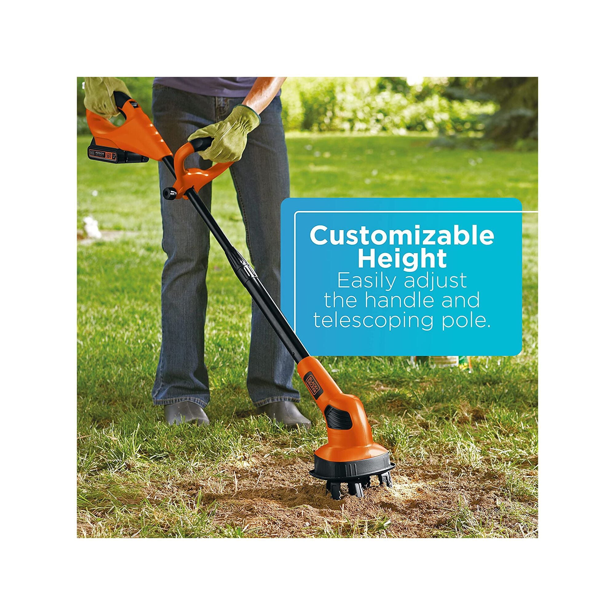 Black+Decker Lgc120 20V Max Lithium Garden Cultivator